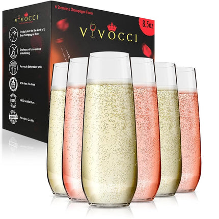 Vivocci Unbreakable Tritan Plastic Stemless Champa