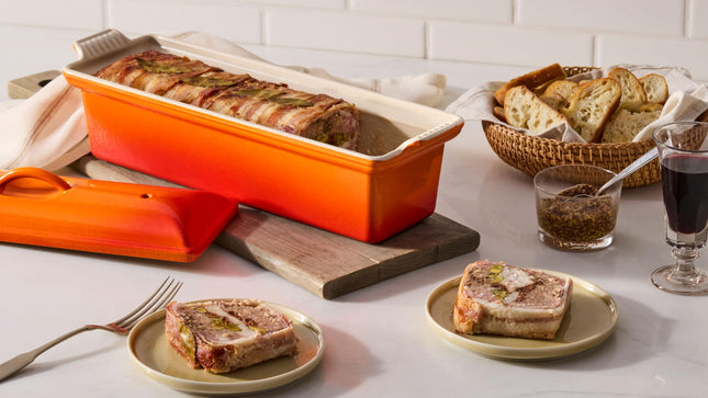 Terrine de pâté Le Creuset en fonte émaillée 1,9 litre, coloris Oyster