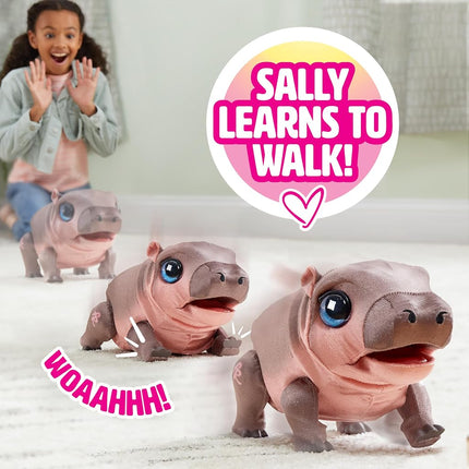 Just Play furReal Sally The Silly Hippo, 23 cm Interactive Plush, Toy for Girls, Boys, Kids, Ages 4 and Up