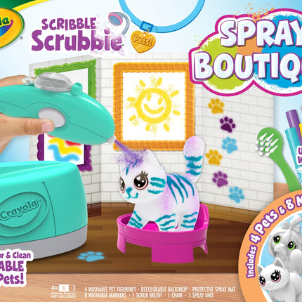 Crayola Scribble Scrubbie Pets Spray Boutique, Air