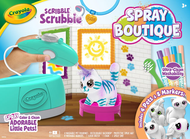 Crayola Scribble Scrubbie Pets Spray Boutique, Air