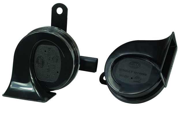 HELLA 011225841 Black 12V BX Trumpet Horn Kit (Aud