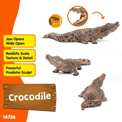 Schleich Wild Life - Crocodile Toy Figurine - Kids Ages 3+ | 14736