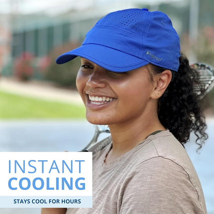 FROGG TOGGS Chilly Pro Hat, Instant Cooling and Sun Protection, Athletic Blue, One size