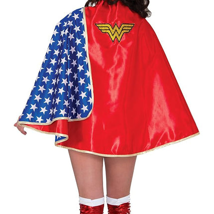 Rubies Costume Women's DC Comics Wonder Woman Deluxe 30-Inch Cape, Multi, One Size