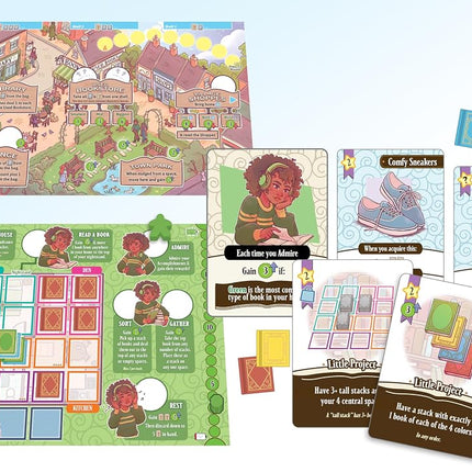 Smirk & Dagger | A Place for All My Books | Cozy Strategy Board Game | 1-4 Players, Ages 10+