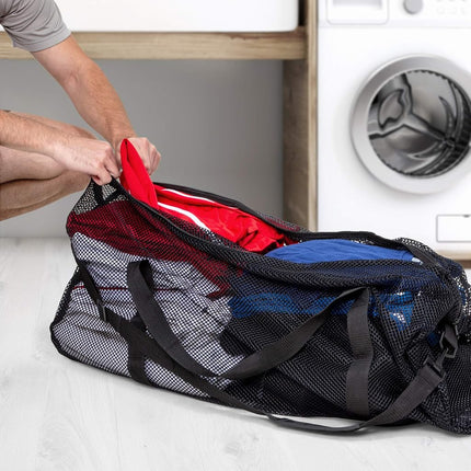 Champion Sports Mesh Duffel Bag Color: Gold, Size: 15 in x 36 in