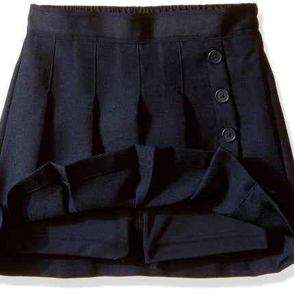 Nautica Girls' School Uniform Pleated Pull-on Scoo