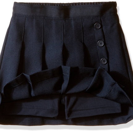 Nautica Girls' School Uniform Pleated Pull-on Scoo