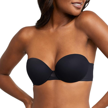 Maidenform Women's DreamWire Multi-Way Underwire Bra, Strapless 6-Way Convertible Bra, Black, 40DD