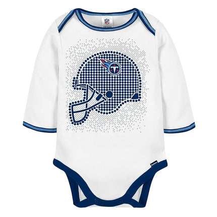Gerber NFL Baby Boys' 3Pc Bodysuit, Footed Pant, & Cap Set, Tennessee Titans, 0-3 Months