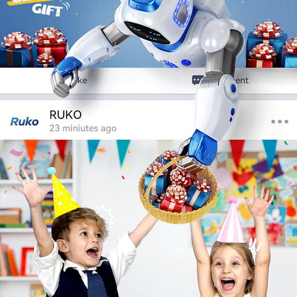 Ruko 1088 Smart Robot Toys, Remote/App/Voice Control, Gifts for Kids