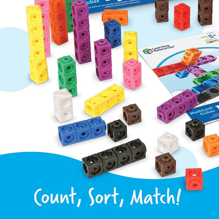 Learning Resources LER9291 Big Builders-MathLink Cubes