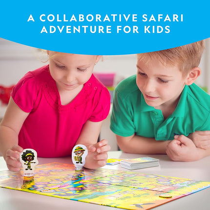 National Geographic My First Safari Board Game for Kids 4-6 - Family Board Game for Kids & Adults, Cooperative Fun Perfect for Family Game Night, Kids Board Games, Games for Family Night