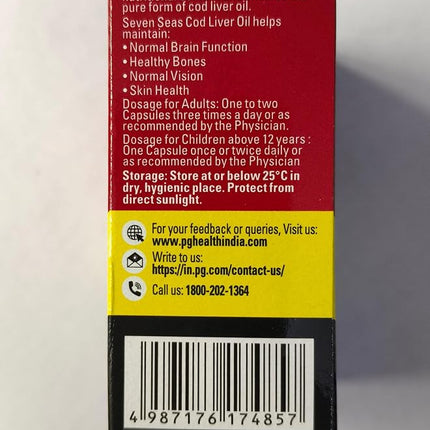 Seven Seas Cod liver fish oil 100 Capsule