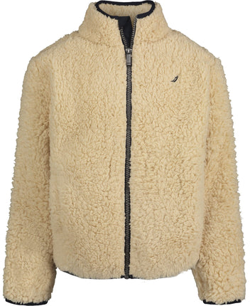 Nautica Boys' Full Zip Jacket, Kangaroo Pockets, M