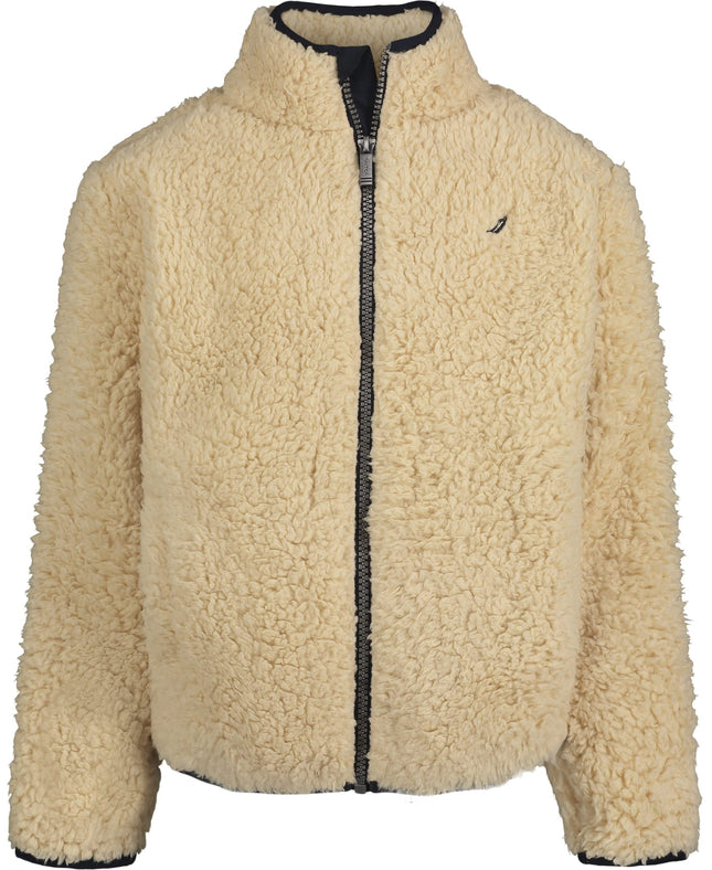 Nautica Boys' Full Zip Jacket, Kangaroo Pockets, M