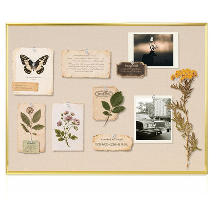 Small Linen Bulletin Board, 16"x12" Fabric Pin Boa