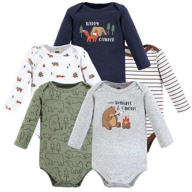 Hudson Baby unisex-baby Cotton Long-sleeve Bodysui