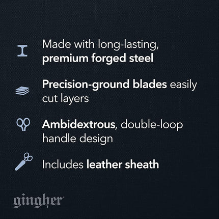 Fiskars Gingher 4' Curved Embroidery Scissors, Silver