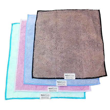 Nano Towels Life Miracle - Amazing Eco Fabric that Cleans Virtually Any Surface with Only Water. No More Paper Towels Or Toxic Chemicals. 4-Pack (14x14, Vanilla)