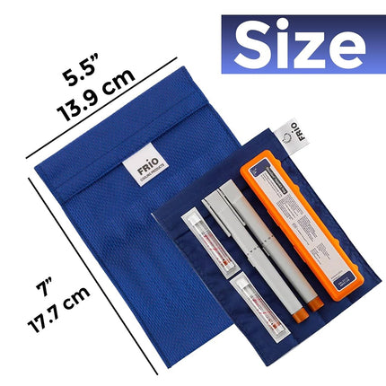 Frio Insulin Cooling Case Large Wallet, Blue