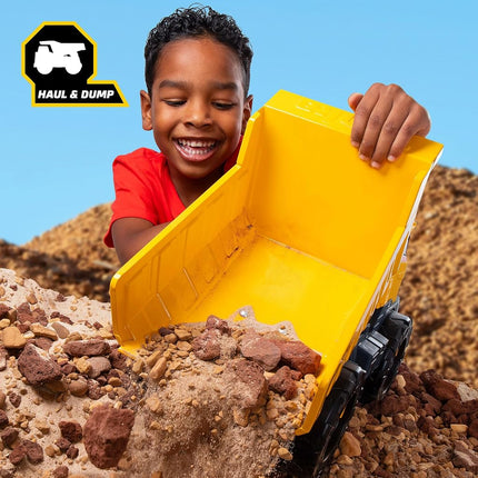 Basic Fun Tonka Next Gen Mighty Dump Truck – Heavy-Duty Steel Construction Vehicle with Working Dump Bed, Mega Wheels & Tow Hooks – Tonka Tough for Outdoor Play