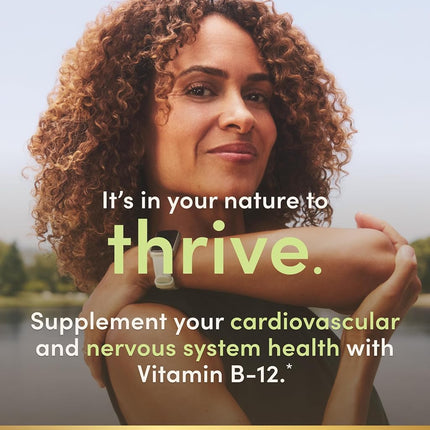 Nature's Bounty Vitamin B12 5000 mcg Quick Dissolve Tablets, Natural Cherry 40 ea