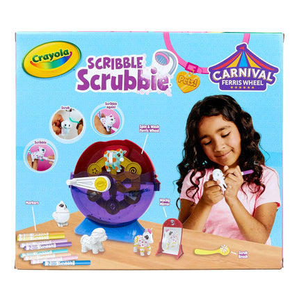 Crayola Scribble Scrubbie Pets Carnival Playset, Pet Grooming Toy, Animal Toys for Girls & Boys, Gift for Kids, Ages 3+