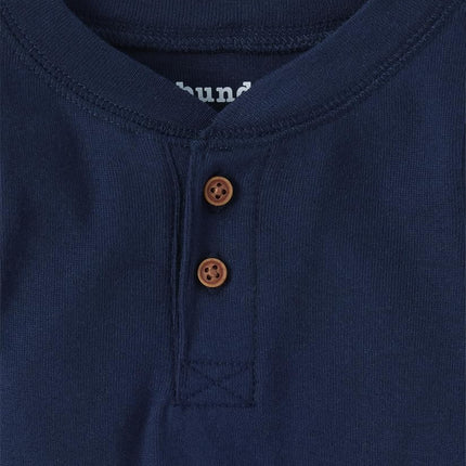 The Children's Place baby-boys And Newborn Long Sleeve Bodysuits 4-pack, Burgundy | H/T Lunar | Moon Blue | Tidal, 0-3 Months