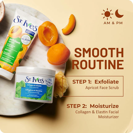 St. Ives Fresh Skin Apricot Face Scrub, Deep Exfoliator Skin Care for Clean, Glowing Skin, Oil-free Facial Scrub Made with 100% Natural Exfoliants, 6 oz, 4 Pack
