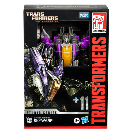 Transformers Toys Studio Series Voyager Class War for Cybertron 11 Gamer Edition Skywarp, figura de acción transformable de 16,5 cm, 8+