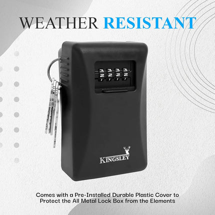 Kingsley Guard-a-Key Wall Mounted Lock Box, Realtor Key Storage Lock Box