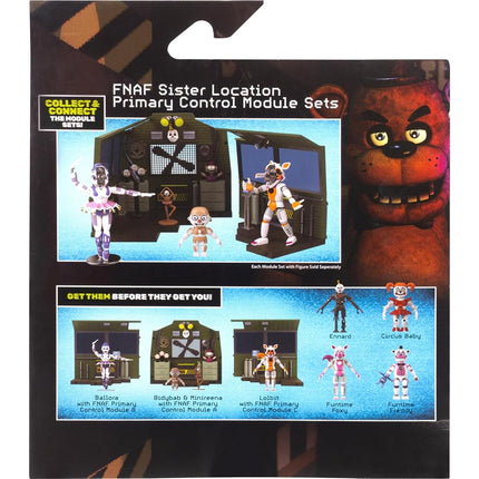 Jazwares Five Nights at Freddy’s Lolbit Office Set - 5-Inch Articulated Figure with Jumpscare Feature, Glow-in-The-Dark Eyes, and Diorama