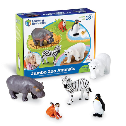 Learning Resources Jumbo Zoo Animals, Multi, LER0788