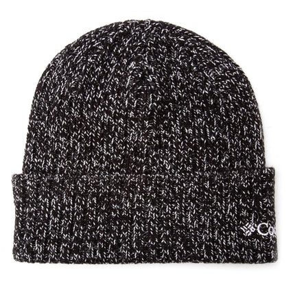 Columbia Unisex Watch Cap, Beanie, Black and White Marled, One Size
