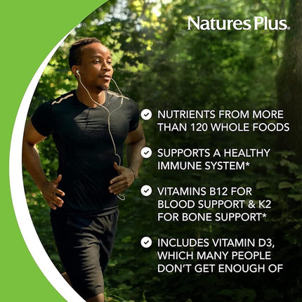 NaturesPlus Source of Life Gold Tablets - Plant Based Multivitamin and Mineral Supplement with Superfoods - Vegetarian, Gluten Free - 90 Tablets