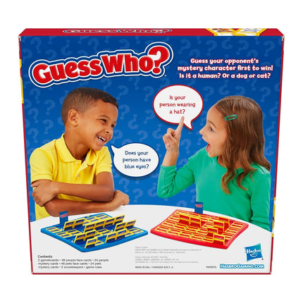 Hasbro Gaming Guess Who? Board Game with People and Pets, The Original Guessing Game for Kids Ages 6 and Up, Includes People Cards and Pets Cards