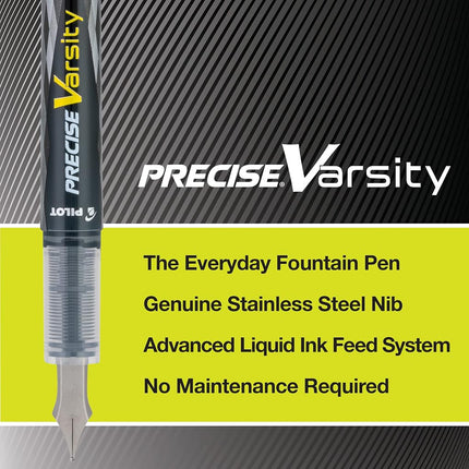 Pilot Varsity Disposable Fountain Pens, 7-Pack Pouch, Assorted Color Inks (90029)