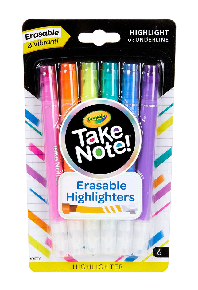 CRAYOLA HIGHLIGHTERS 6/PKG 58-6504