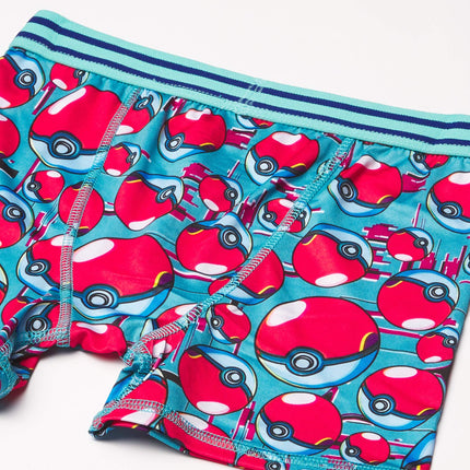 Bóxers para niños de Pokémon, paquetes múltiples con Pikachu, Eevee, Squirtle, Jigglypuff y más en tallas 4, 6, 8, 10 y 12, paquete de 7 bóxers deportivos, 4