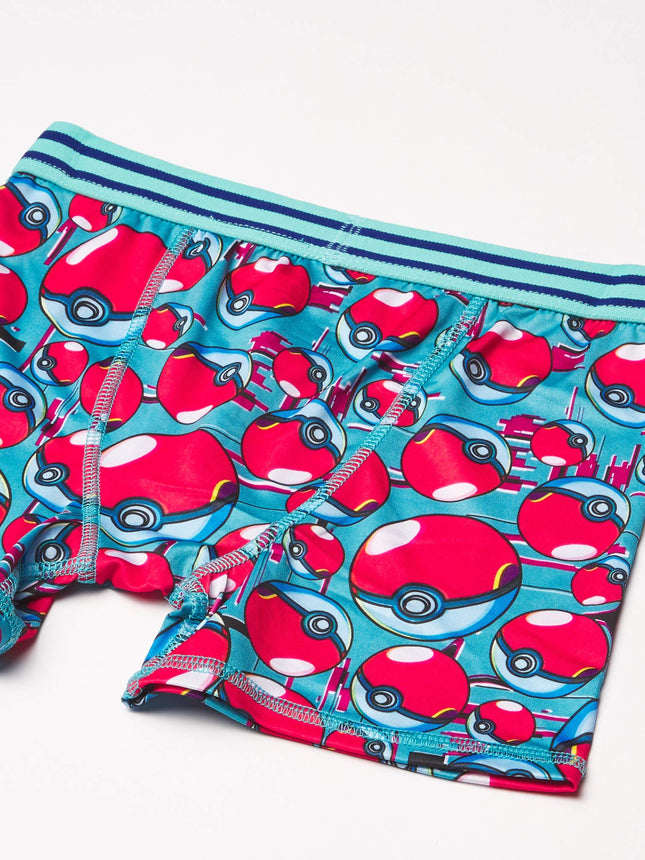 Bóxers para niños de Pokémon, paquetes múltiples con Pikachu, Eevee, Squirtle, Jigglypuff y más en tallas 4, 6, 8, 10 y 12, paquete de 7 bóxers deportivos, 4