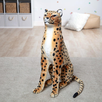 Melissa & Doug Giant Cheetah - Lifelike Stuffed Animal (over 4 feet long)