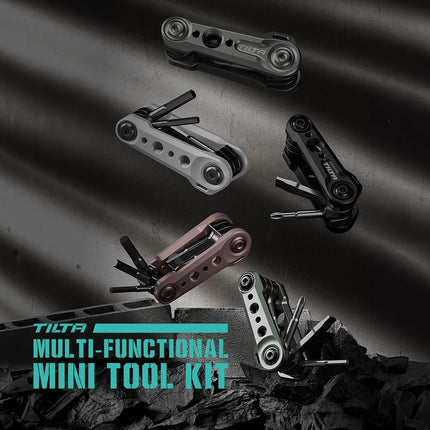 Tilta Multi-Functional Mini Tool Kit | Features Allen Keys and Screw Drivers | Compact & Lightweight | Compatible with Most Cages & Camera Systems (Black) TA-MMT-B