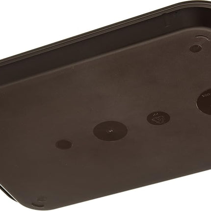 Carlisle FoodService Products Bandeja de Cafetería de Comida Rápida con Superficie Estampada para Cafeterías, Comida Rápida y Comedor, Plástico, 13.87 x 10.75 x 0.79 Pulgadas, Chocolate, (Paquete de 24)