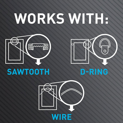 3M CLAW 3PH45M-4ESF 4 Drywall Picture Hangers with Spot Markers, Hang Frames with no Tools, Holds up to 45 lbs