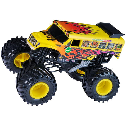 Monster Jam, Classroom Crusher Monster Truck, Detailed Metal Injection Moulded School Bus to Play and Collect in 1:24 Scale Toy for Children Aged 3+