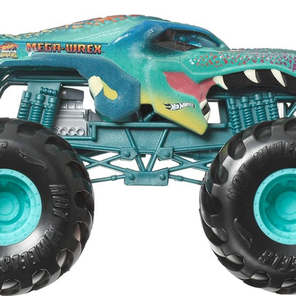 Hot Wheels Monster Trucks, Oversized Monster Truck, 1:24 Scale Die-Cast Toy Truck with Giant Wheels and Cool Designs
