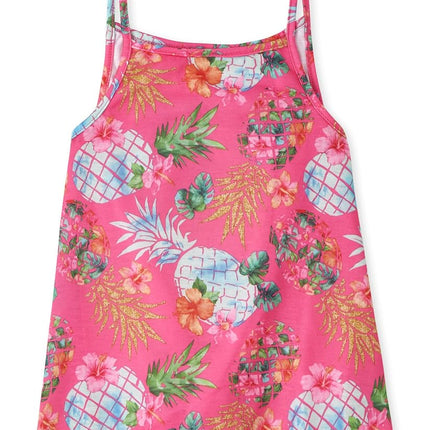 The Children's Place Ensemble de Pyjama 2 Pièces sans Manches pour Fille, Ananas, CH