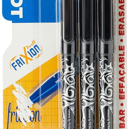 Pilot Frixion Erasable Rollerball Pen - Black Trip